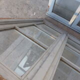 L 106 x H 138 cm old wooden window