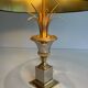 Pair of palm lamps in chrome and brass in the style of Maison Charles. Circa 1970.