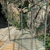 Small shelf in glass and chrome