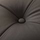 Mid century large ottoman in black leather, 1970s