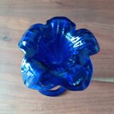 Pretty little trumpet vase, in blown cobalt blue glass