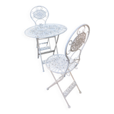 Wrought iron garden furniture