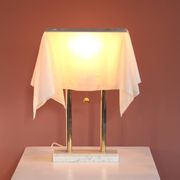 Nefer 2 Table Lamp by Kazuhide Takahama for Sirrah in Golden Metal