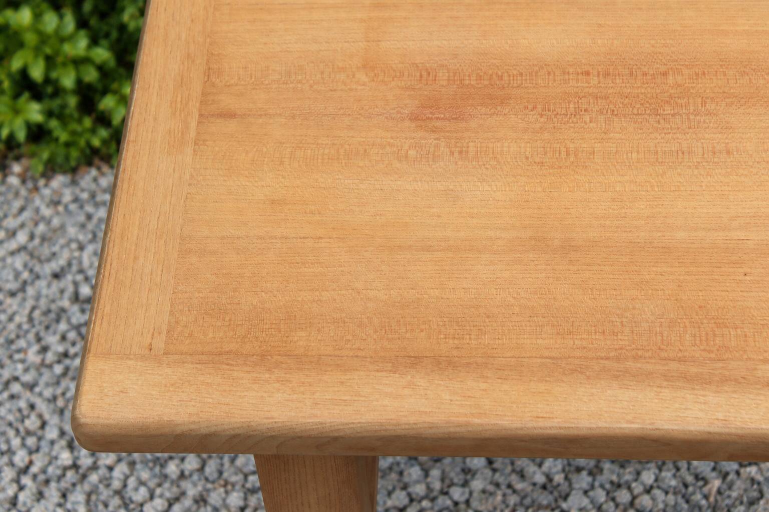 Table basse vintage en chêne style table de ferme – bois naturel – 103 cm
