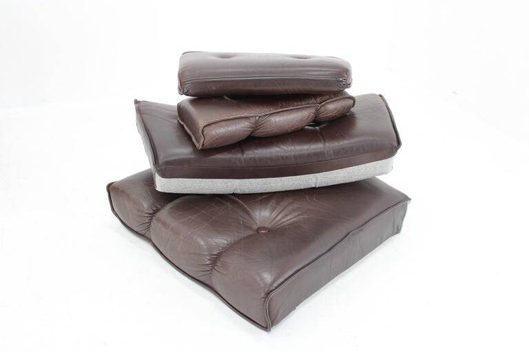 1970s Brown Leather armchair, Denmark