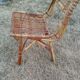 vintage antique rattan armchair