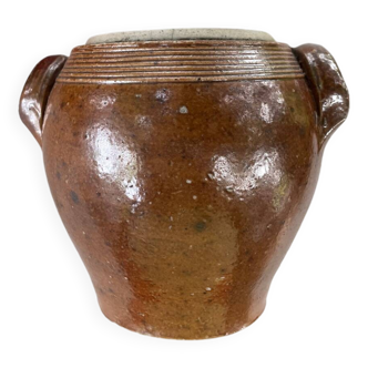Antique stoneware pot