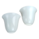 Half-bell glass wall lights, 1970