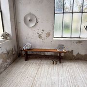 Paire de bancs noyer 1900