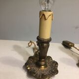 Pair of bronze candlesticks