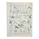 Old engraving 1898, Fencing, combat, sport, sword • Original and vintage lithograph