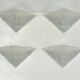 Suite de quatre grandes appliques postmodernes en verre de Murano épais par Mazzega. Italie années 1980