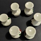 Faience shells series of six early twentieth century