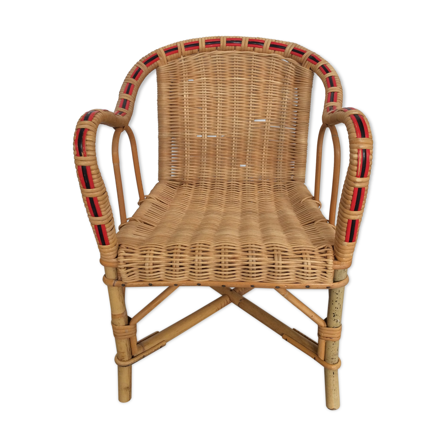 Children's garden chair in rattan