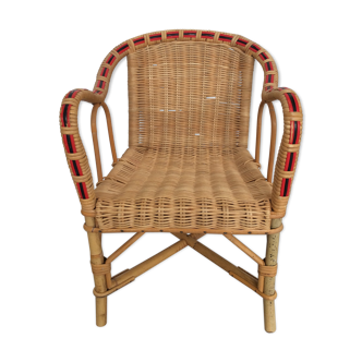 Children's garden chair in rattan