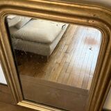 Gilded mirror, mercury glass - 62xH82cm