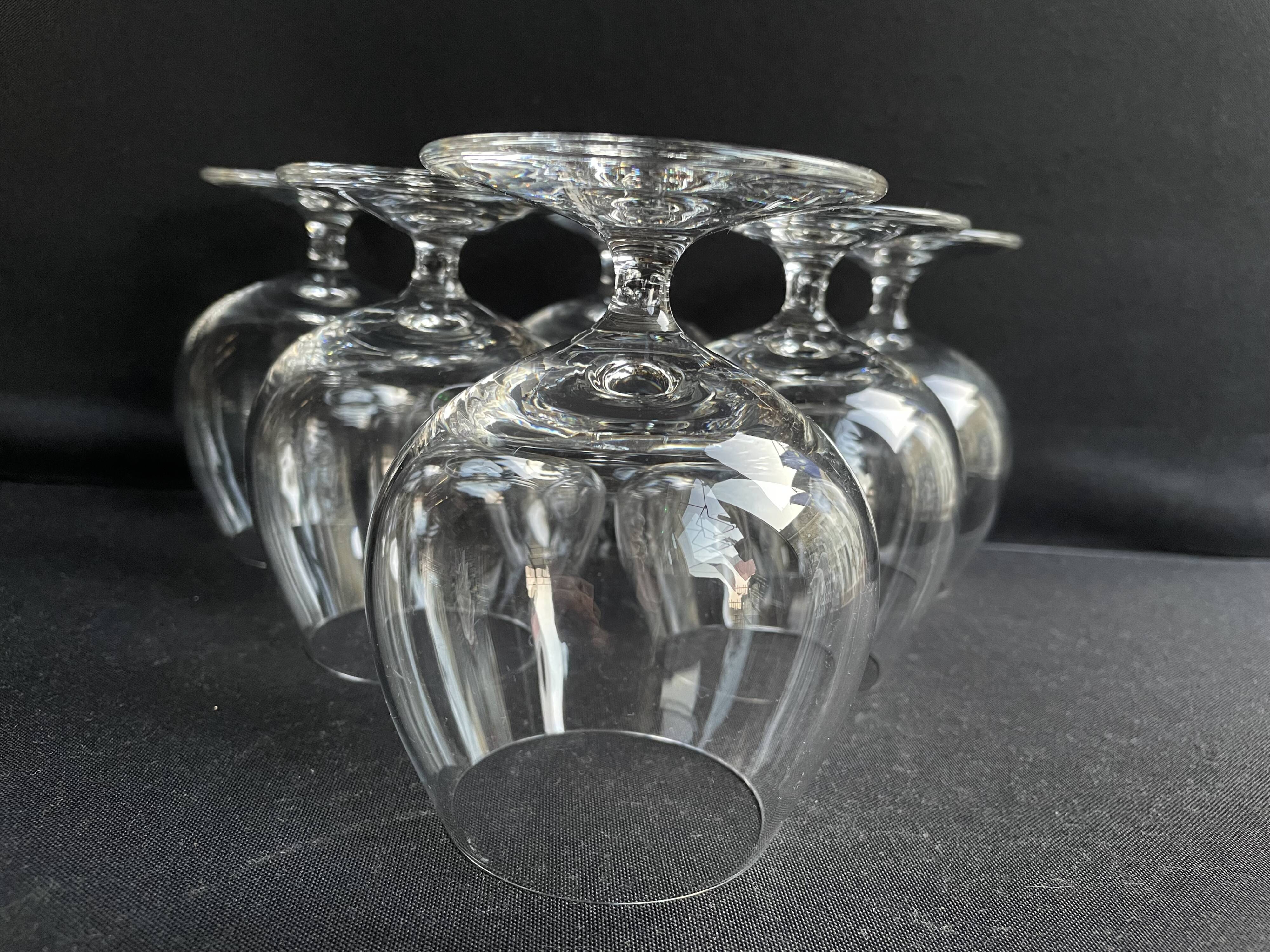 6 Villeroy & Boch cognac glasses stamped