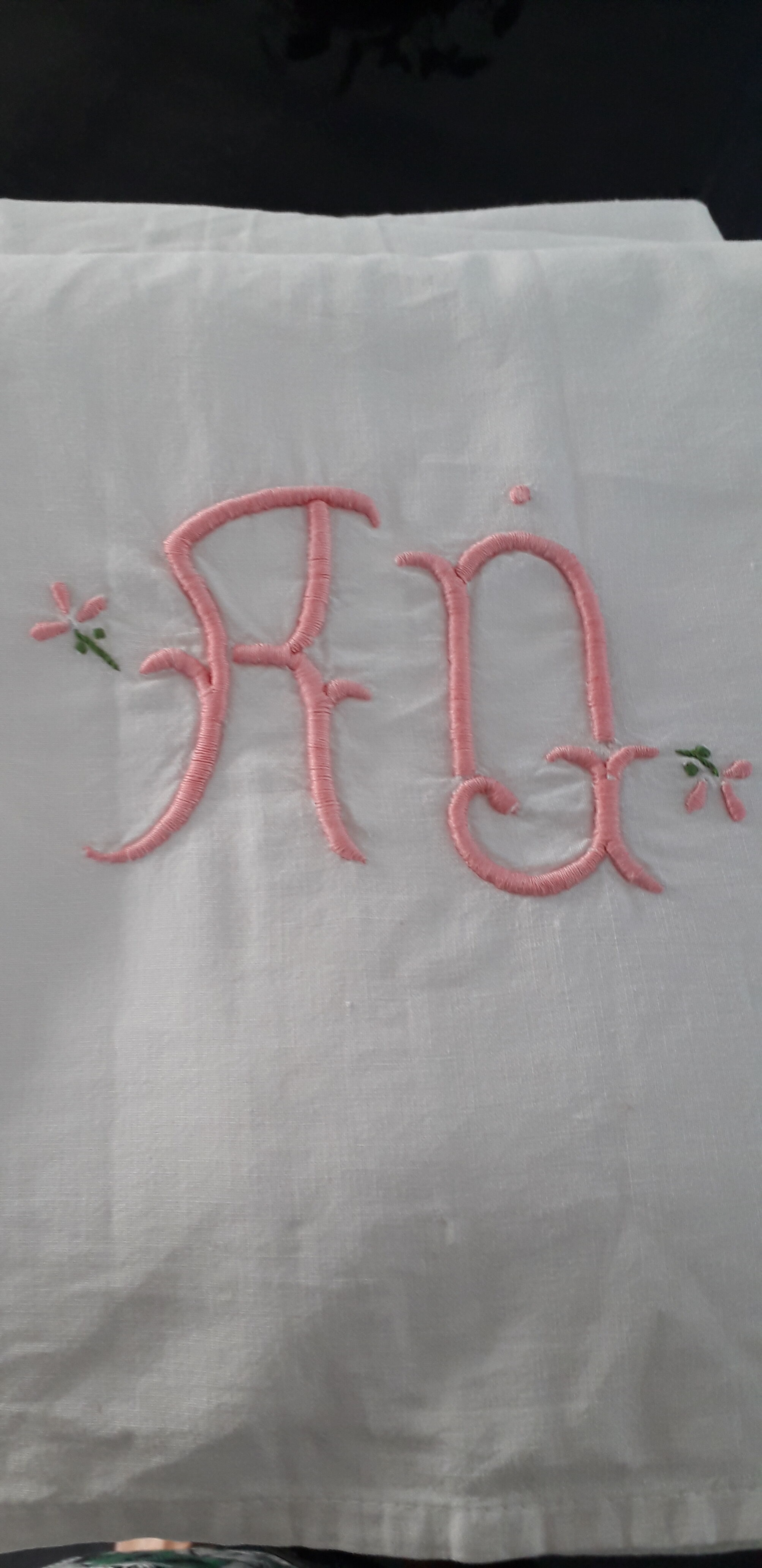 Old embroidered sheets
