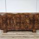 1940s Art Deco walnut sideboard with three doors