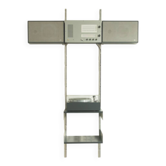 Meuble mural conçu par Dieter Rams pour Braun &amp; Vitsœ, années 1960