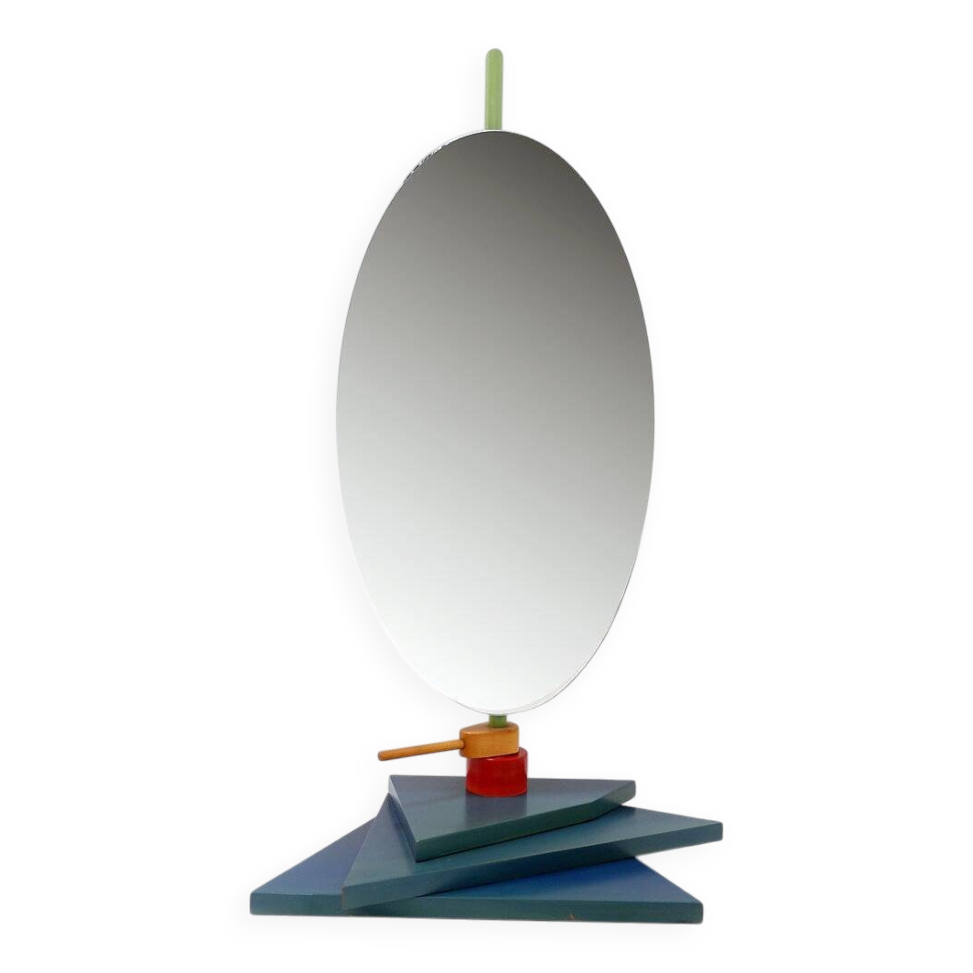 Vintage Memphis Style Table Mirror - 1980s