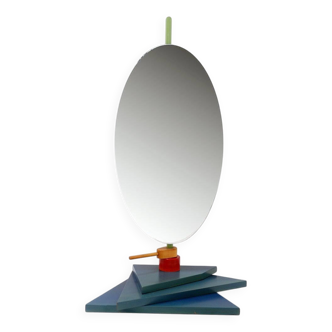 Vintage Memphis Style Table Mirror - 1980s