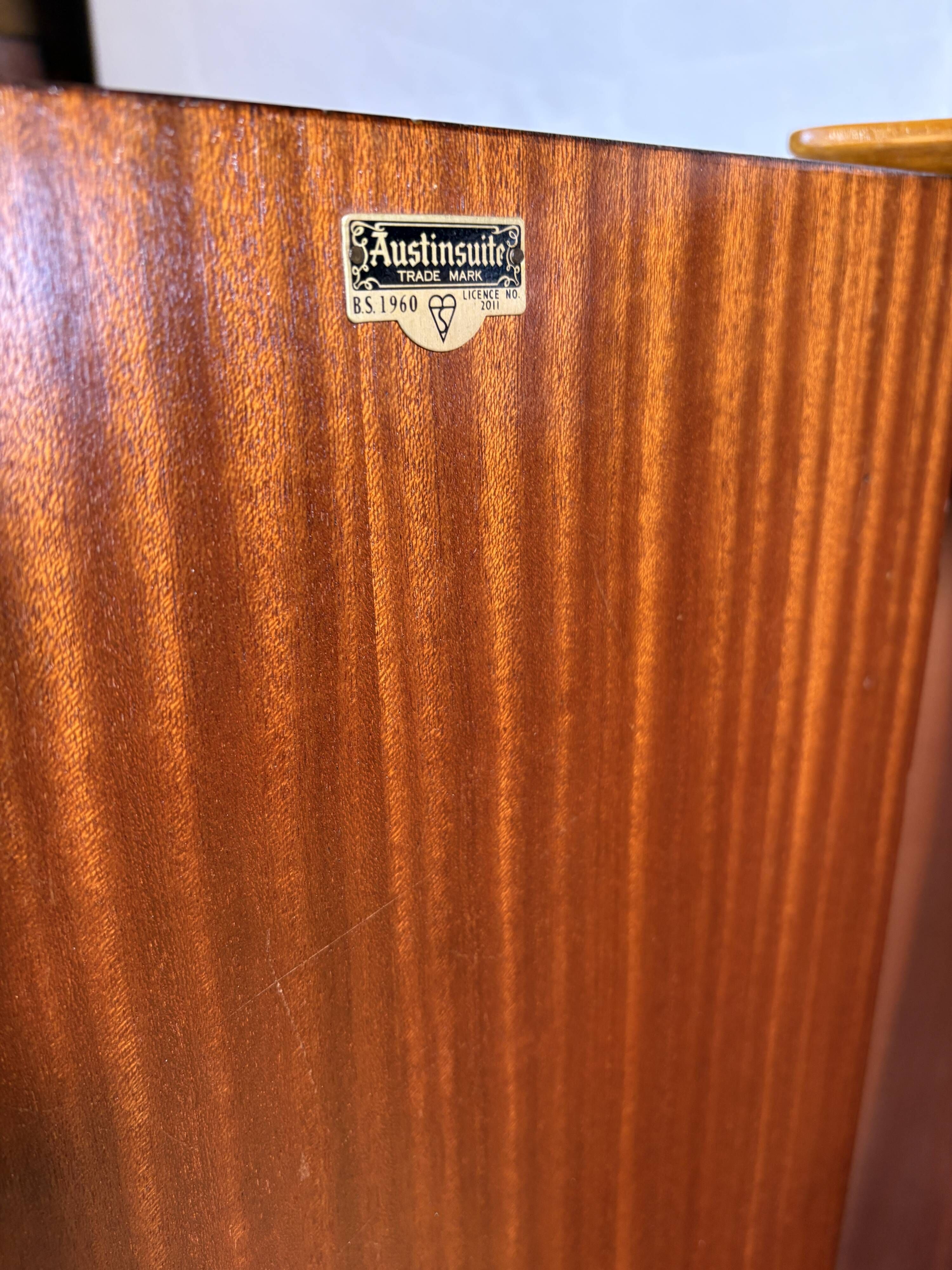 Mid Century Retro Teak Gentleman’s / Bachelor Wardrobe by Austinsuite 1960