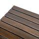 Vintage slatted coffee table design Wenge solid 70s minimalist