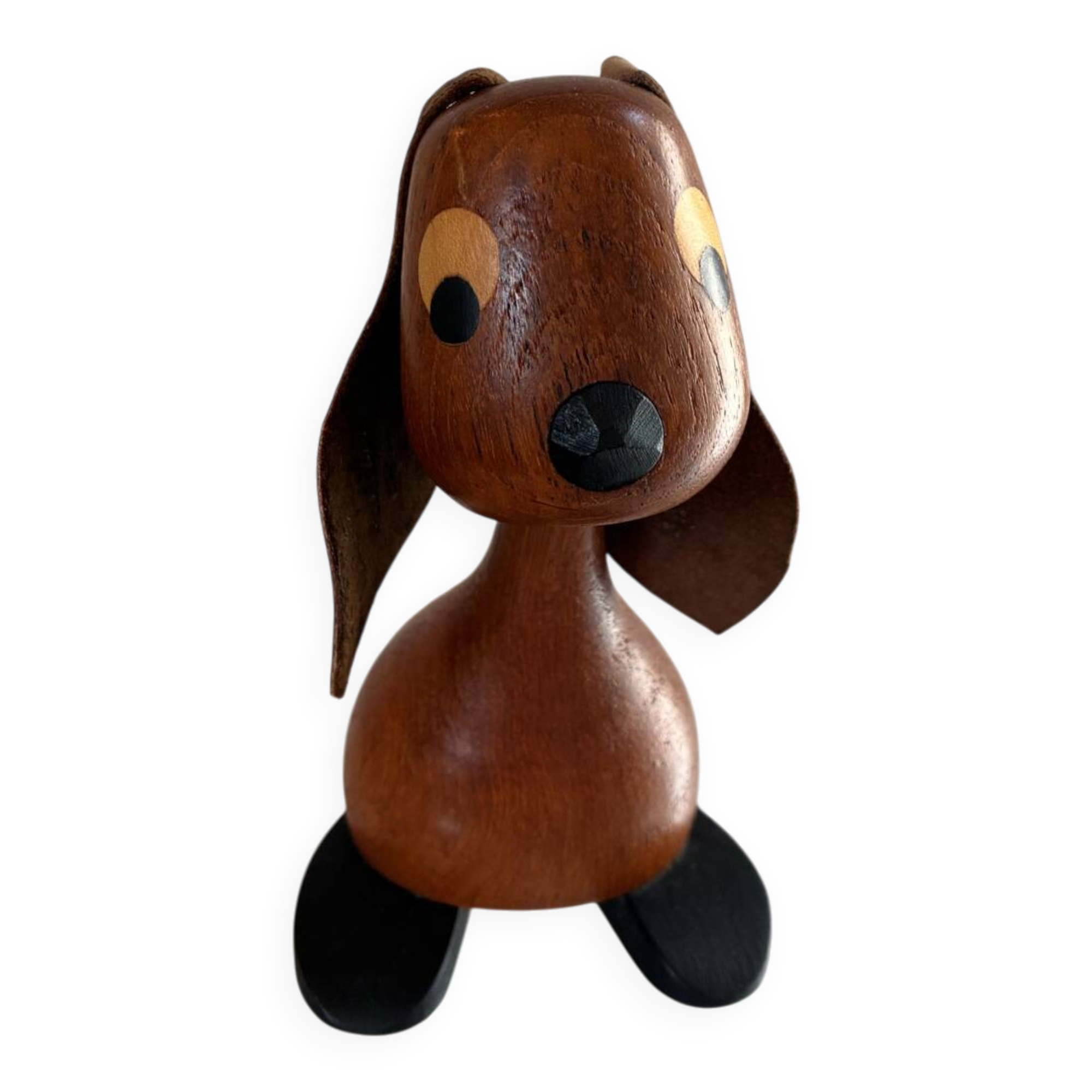 Teak Wood Dog Vintage Denmark – Sveistrup Design Mid-Century 1960