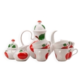 Service à café en porcelaine pomme rouge Seltmann Weiden