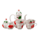 Coffee service in porcelain with red apple Seltmann Weiden