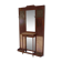 Standing Art Deco wall coat rack with mirrors and marble plates, 1930s