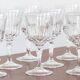 9 antique crystal stemmed glasses