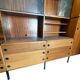 Arp, oak and metal bookshelf, 1960s