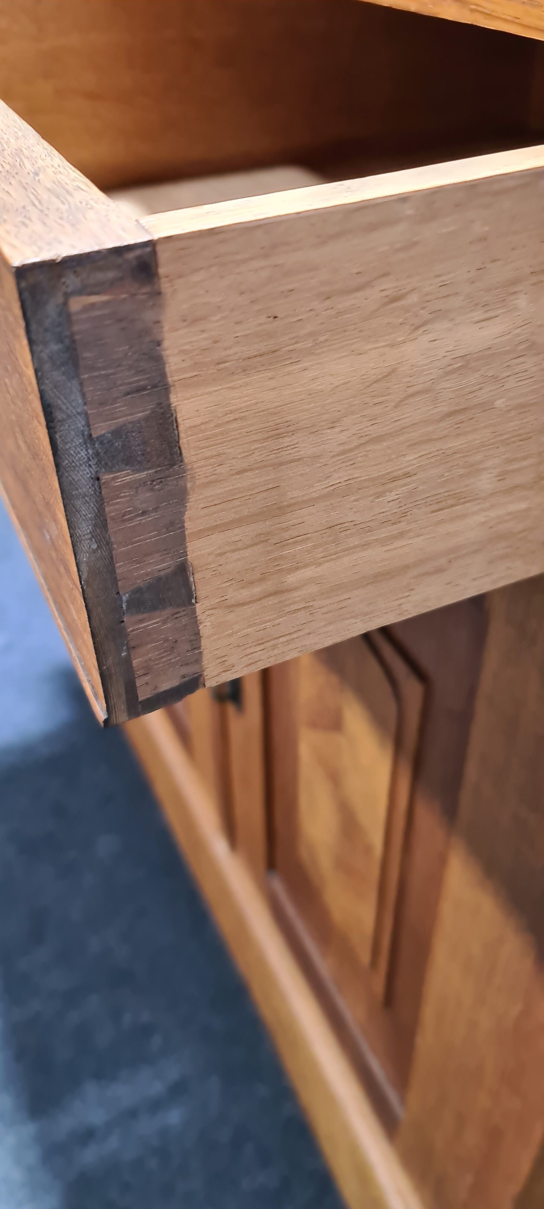 Buffet art déco en chêne vintage