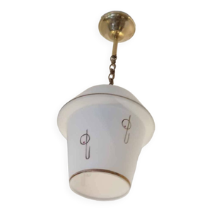 Suspension globe opaline