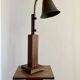 Art Deco table lamp in wood and brass