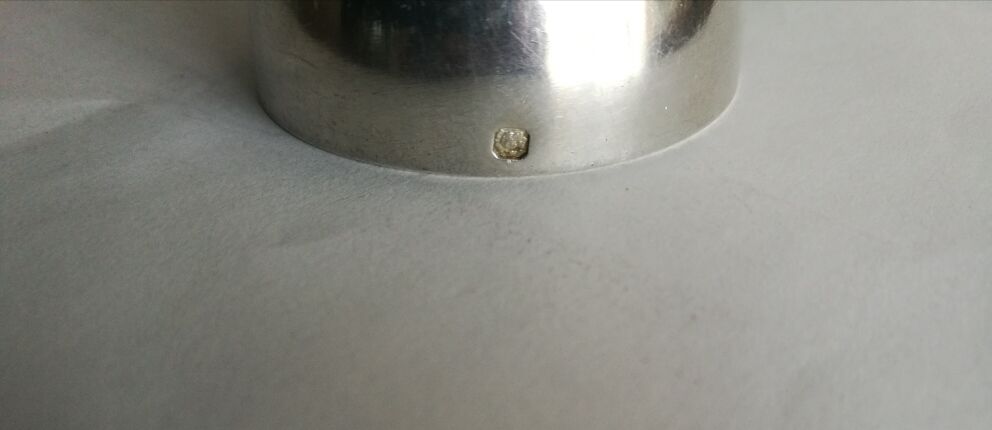 Solid silver diabolo shell "Simone"goldsmith Hector Alfred (1881 /1913)