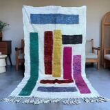 Natural pure wool rug, size 100 x 200 cm