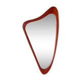 Triangular mirror in teck Denmark 1960 - 41x79cm
