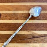Set of 12 small silver-plated metal spoons