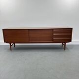 Enfilade danoise en teck long 220, années 1960
