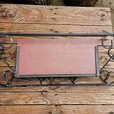 Vintage wrought iron coat rack