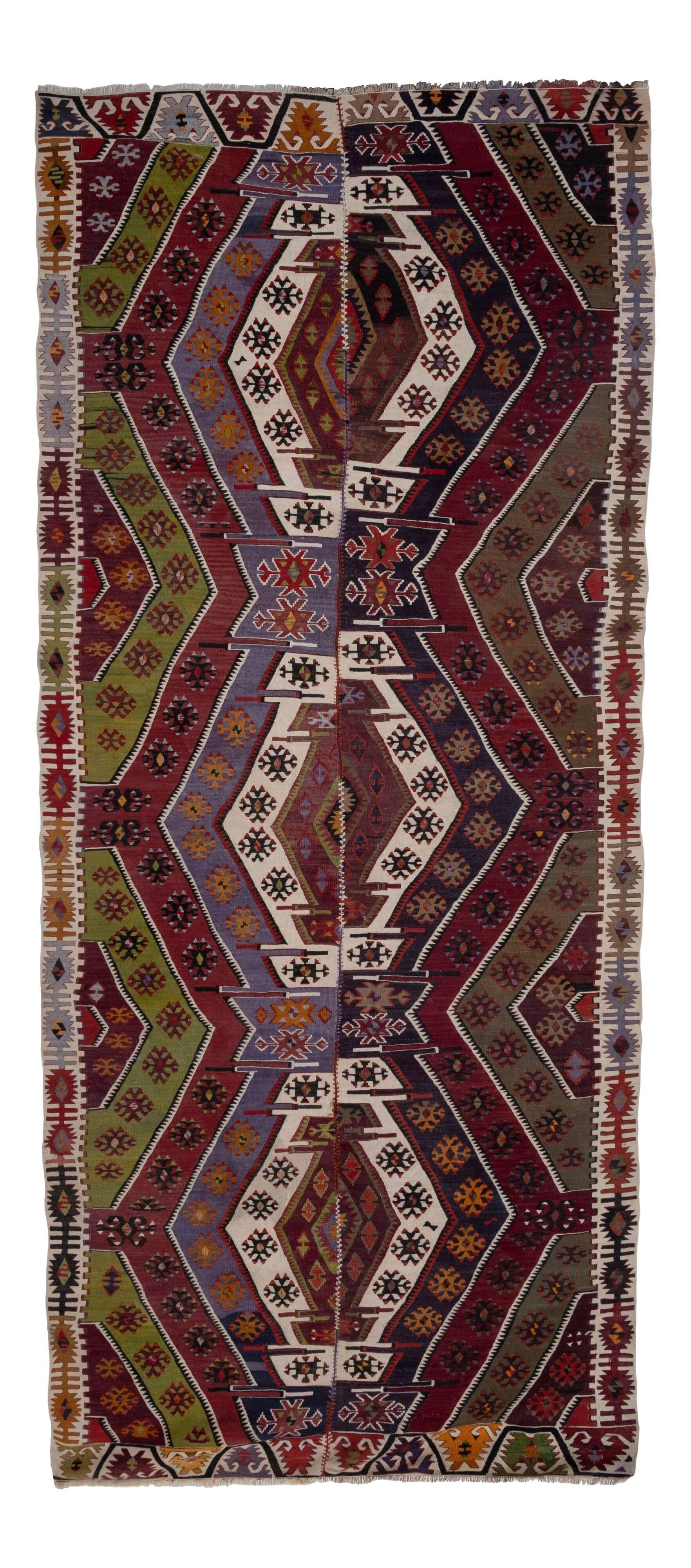 Vintage handmade Anatolian rug 173x403 cm