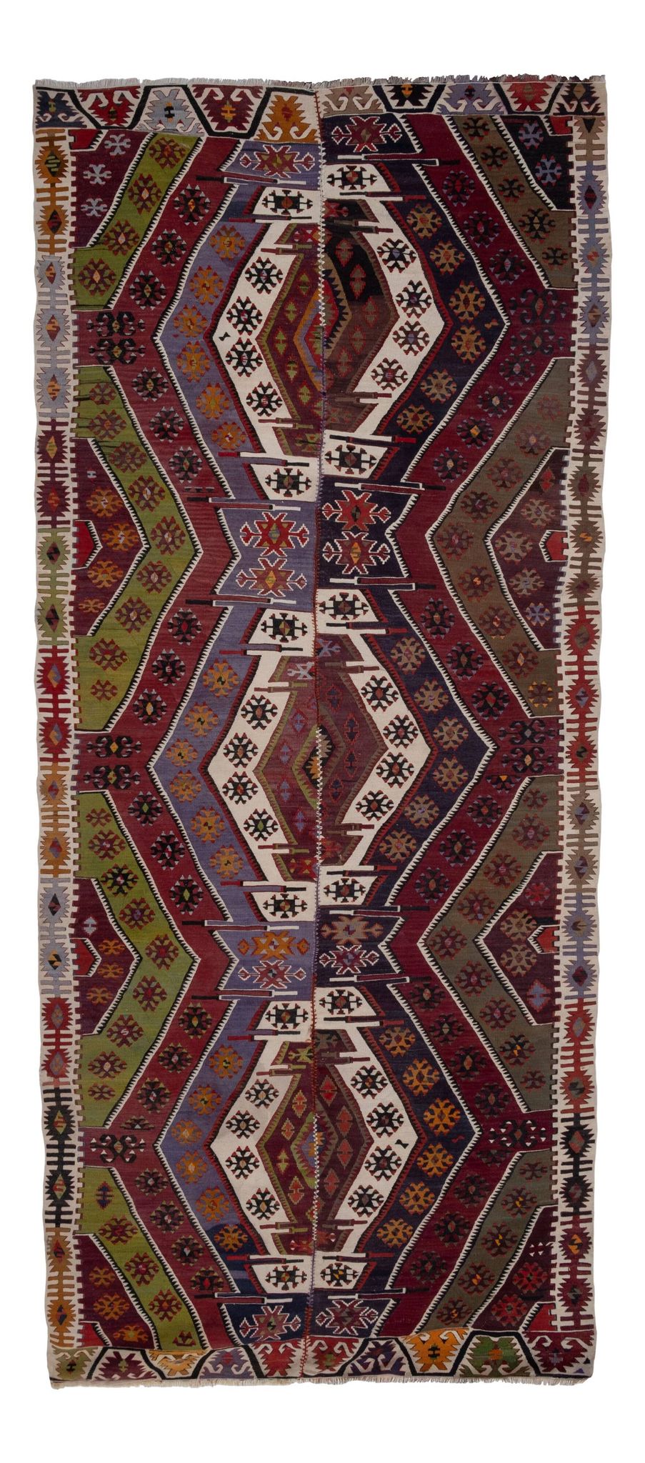 Vintage handmade Anatolian rug 173x403 cm
