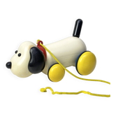 Vintage pull toy - Wheeled dog