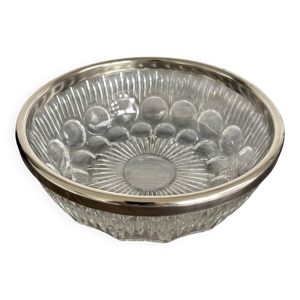 saladier vintage en cristal