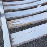 duo of folding garden armchairs brasserie cafe terrace Brasserie