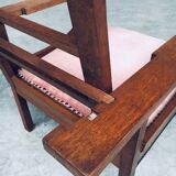 Dutch Art Deco Modernist Reclining Grand Armchair, Netherlands, 1920s