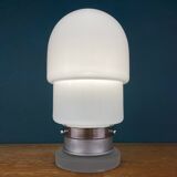 White opaline glass table lamp, Italy, 1970s